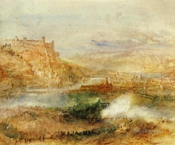 Ehrenbrietstein y Coblenza, el romántico Turner Pinturas al óleo